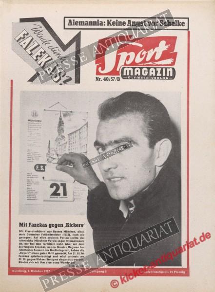 Sportmagazin Nr. 40B, 03.10.1957 bis 09.10.1957