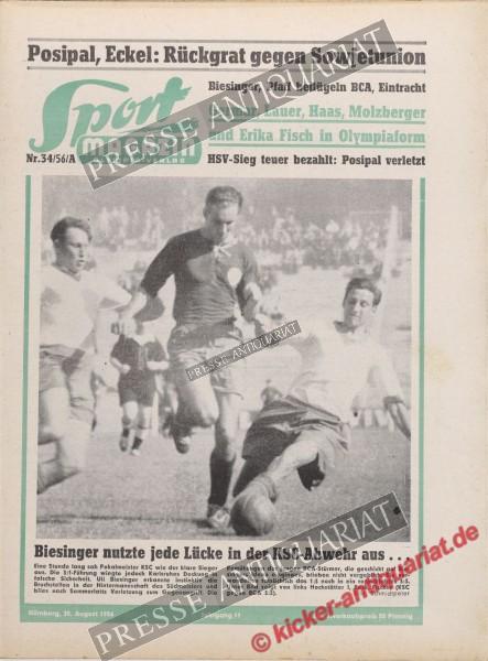 Sportmagazin Nr. 34A, 20.08.1956 bis 26.08.1956
