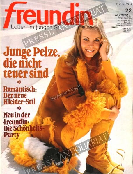 Freundin Modemagazin, 22.10.1971 bis 04.11.1971