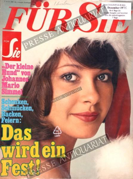 Für Sie, 03.12.1971 bis 16.12.1971