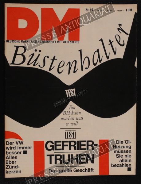 DM Die Deutsche Mark Zeitschrift mit dem Warentest, 01.10.1964 bis 07.10.1964