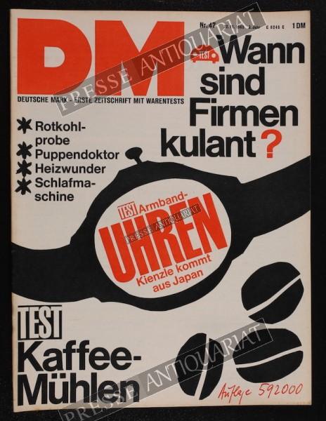 DM Die Deutsche Mark Zeitschrift mit dem Warentest, 22.11.1963 bis 28.11.1963