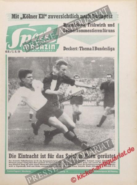 Sportmagazin Nr. 44A, 02.11.1959 bis 08.11.1959