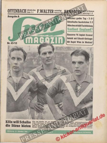 Sportmagazin Nr. 43A, 21.10.1953 bis 27.10.1953