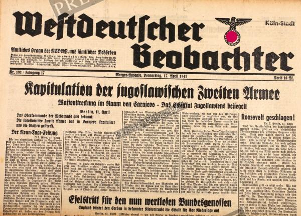 Westdeutscher Beobachter, 17.04.1941