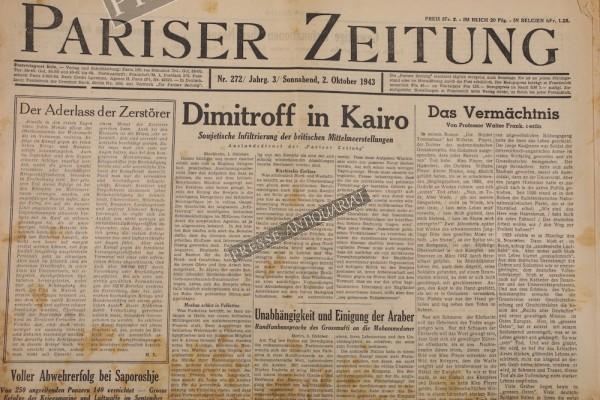 Pariser Zeitung, 02.10.1943
