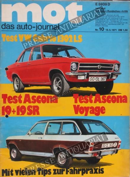 Mot Auto Journal, 15.05.1971 bis 28.05.1971