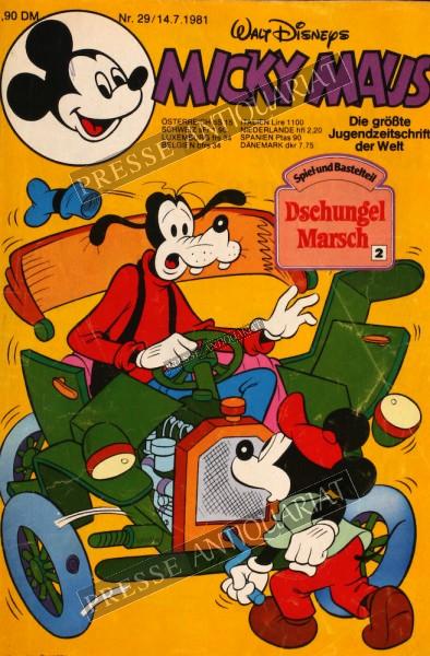 Micky Maus Comic, 14.07.1981 bis 20.07.1981