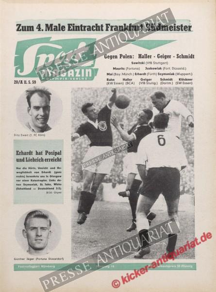 Sportmagazin Nr. 19A, 11.05.1959 bis 17.05.1959