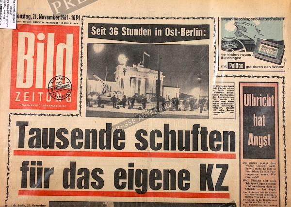 Bild Zeitung, 21.11.1961