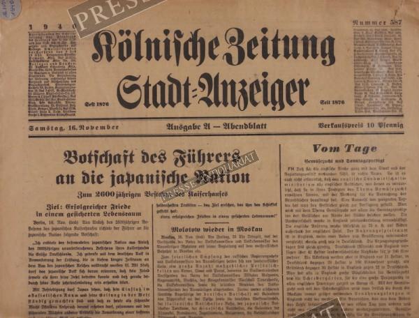 Kölnische Zeitung, 16.12.1940