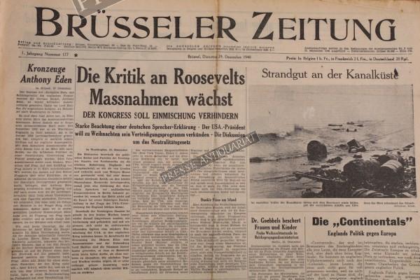 Brüsseler Zeitung, 24.12.1940
