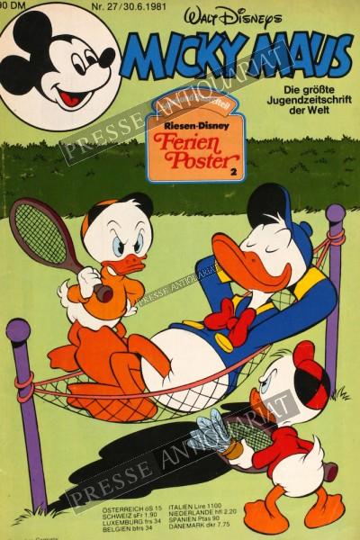 Micky Maus Comic, 30.06.1981 bis 06.07.1981