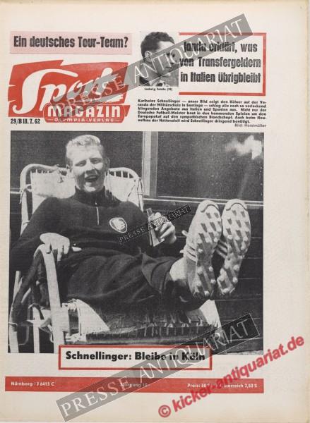 Sportmagazin Nr. 29B, 18.07.1962 bis 24.07.1962