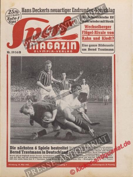 Sportmagazin Nr. 19B, 10.05.1956 bis 16.05.1956