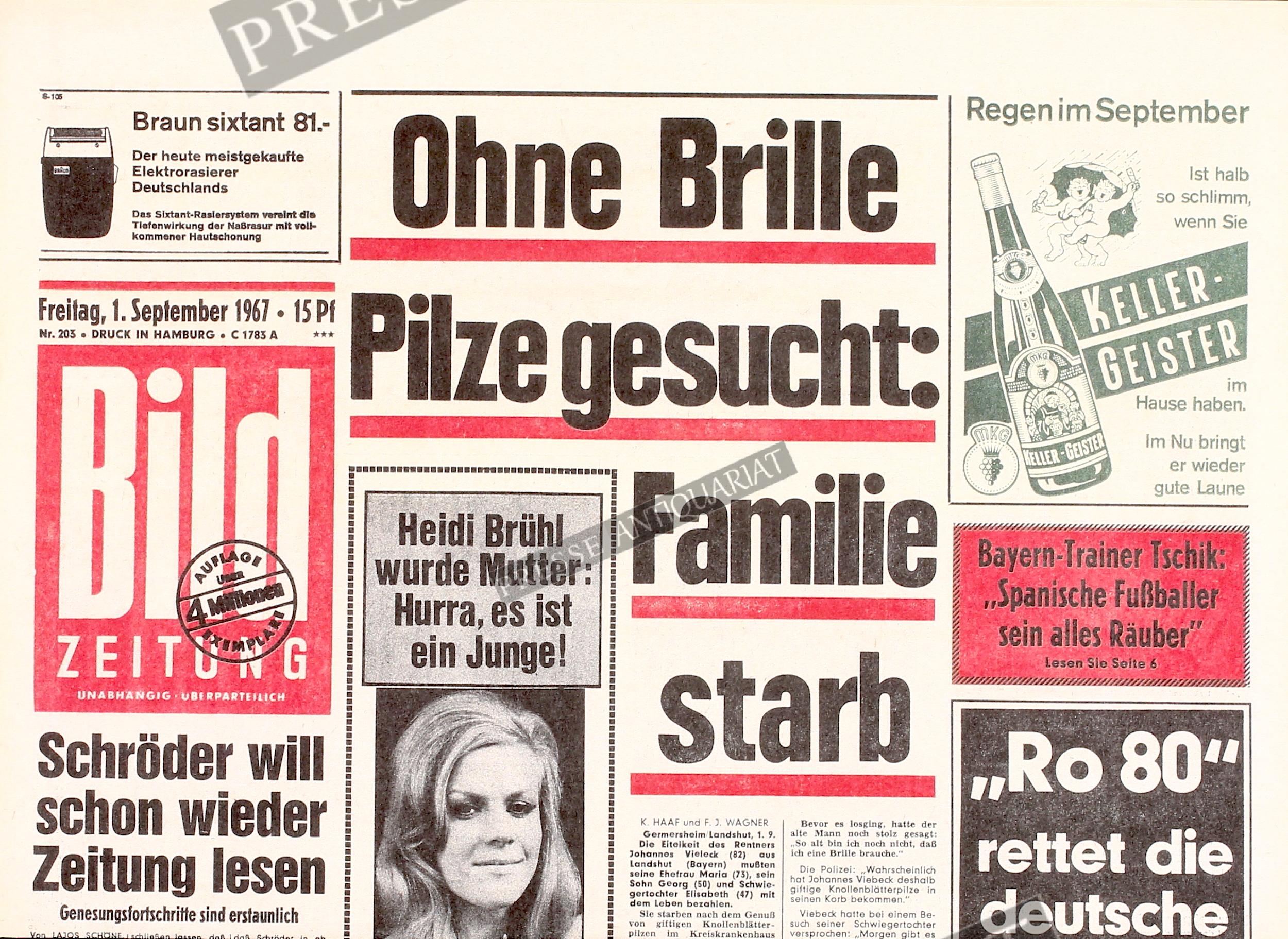 BILDZEITUNG 10.09.2019 (Ein Geschenk für Geburtstage,Hochzeiten