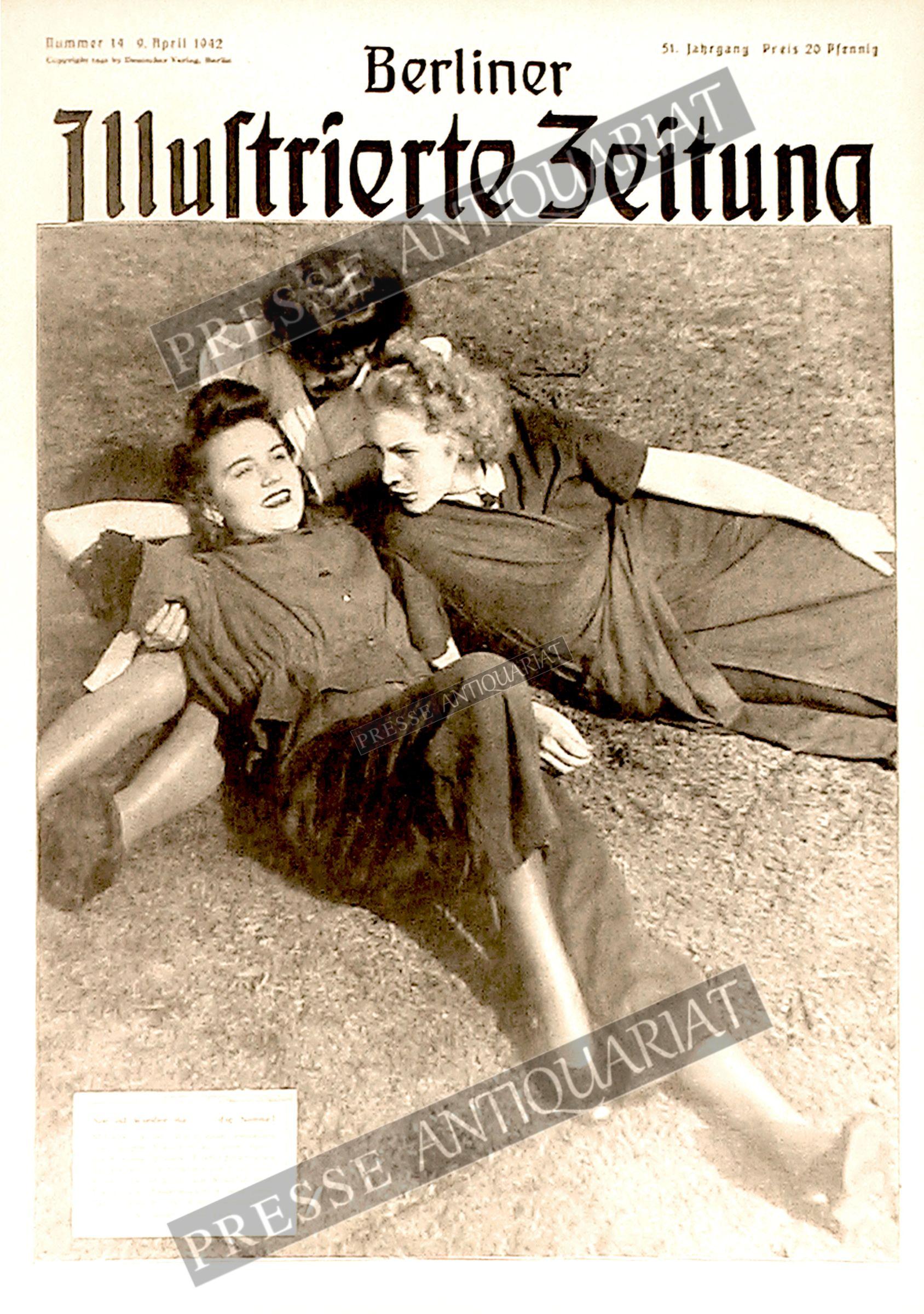 ドイツ戦時Berliner Illustrierte Zeitung 1942年 Nazi 1942 Berliner Illustrierte Zeitung - bound