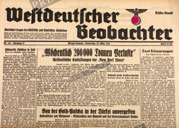 Westdeutscher Beobachter, 20.03.1941