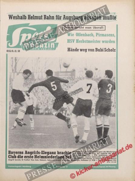 Sportmagazin Nr. 49A, 08.12.1958 bis 14.12.1958