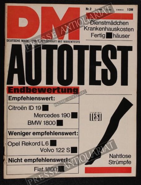 DM Die Deutsche Mark Zeitschrift mit dem Warentest, 07.01.1965 bis 13.01.1965
