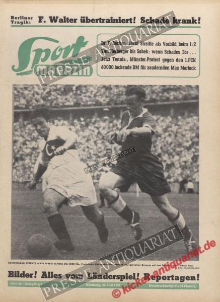 Sportmagazin Nr. 25, 20.06.1951 bis 26.06.1951