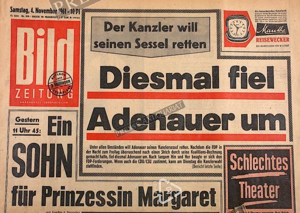 Bild Zeitung, 04.11.1961