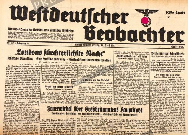 Westdeutscher Beobachter, 18.04.1941