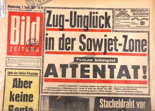 Bild Zeitung, 07.09.1961