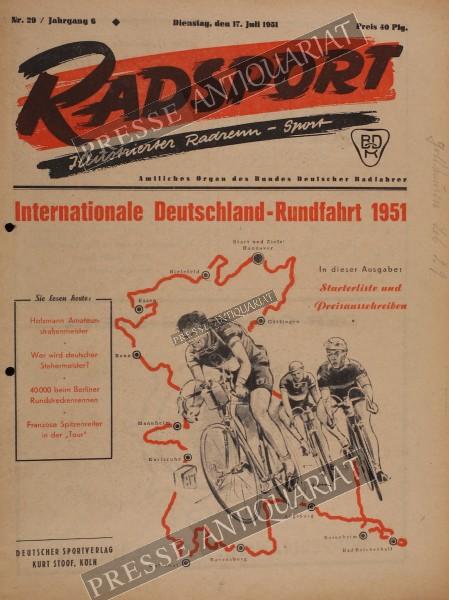 Radsport Illustrierte, 17.07.1951 bis 30.07.1951