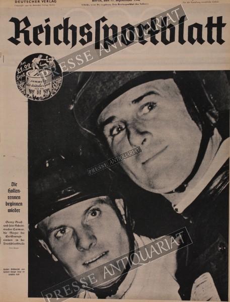 Reichssportblatt, 17.09.1940 bis 23.09.1940