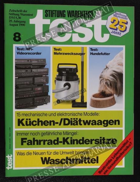 Test Zeitung der Stiftung Warentest, 01.08.1990 bis 31.08.1990