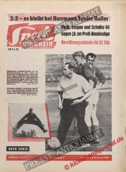 Sportmagazin Nr. 1B, 04.01.1962 bis 10.01.1962