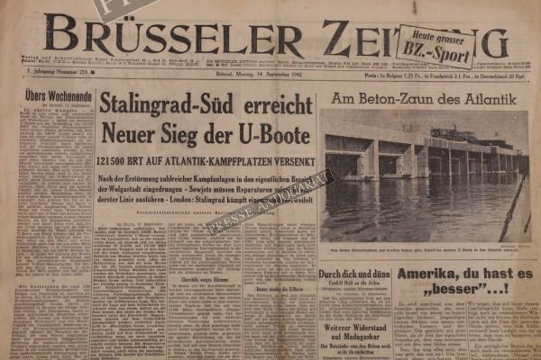 Brüsseler Zeitung, 14.09.1942