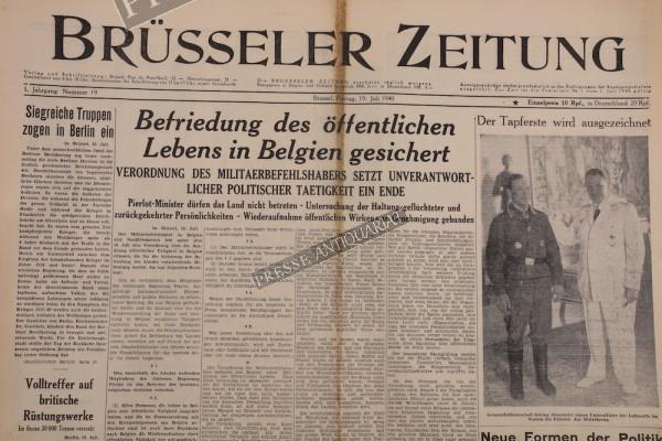 Brüsseler Zeitung, 19.07.1940