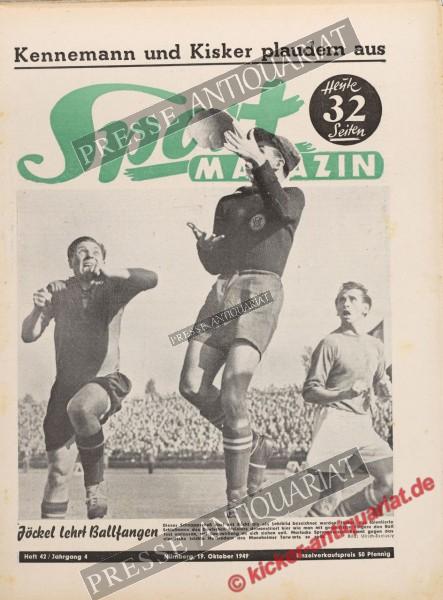 Sportmagazin Nr. 42, 19.10.1949 bis 25.10.1949