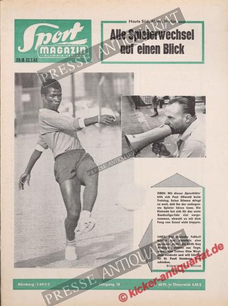 Sportmagazin Nr. 29A, 22.07.1963 bis 28.07.1963