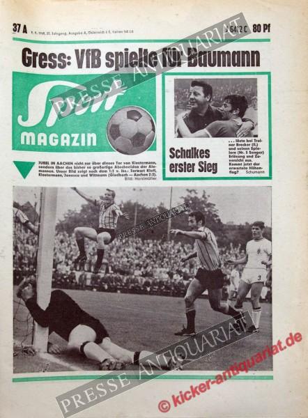 Sportmagazin Nr. 37A, 09.09.1968 bis 15.09.1968