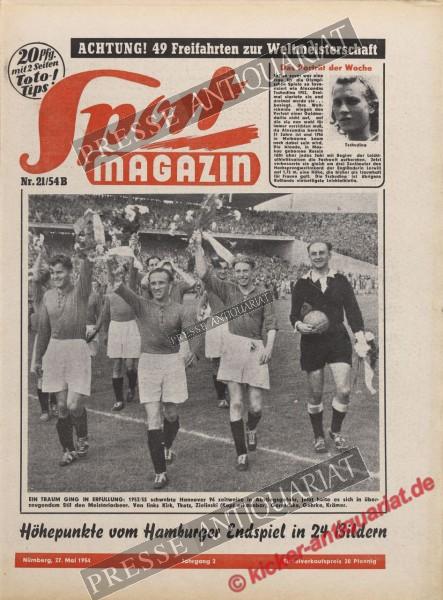 Sportmagazin Nr. 21B, 27.05.1954 bis 02.06.1954
