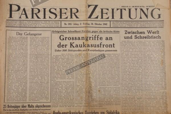 Pariser Zeitung, 16.10.1942