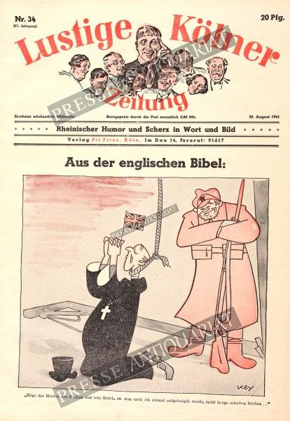 Lustige Kölner Zeitung, 20.08.1941 bis 26.08.1941