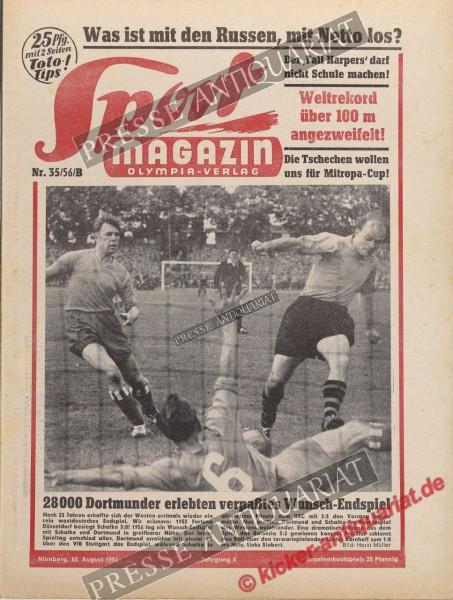 Sportmagazin Nr. 35B, 30.08.1956 bis 05.09.1956