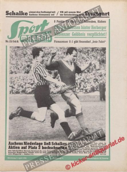 Sportmagazin Nr. 15A, 09.04.1956 bis 15.04.1956