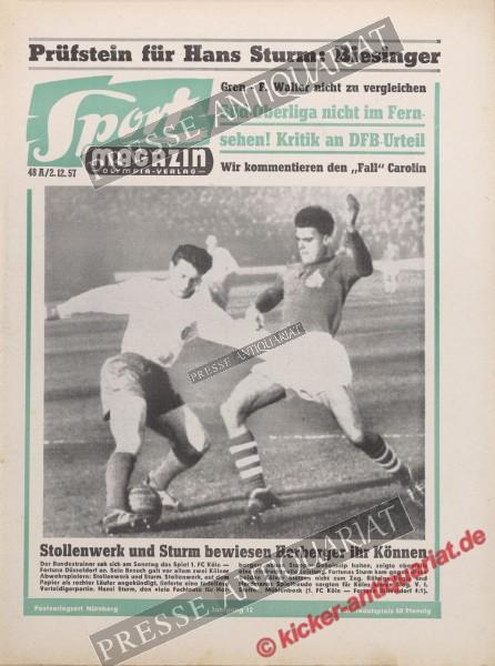 Sportmagazin Nr. 48A, 02.12.1957 bis 08.12.1957