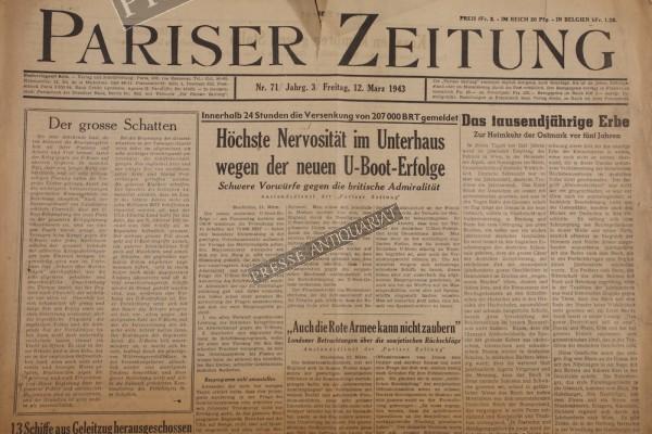 Pariser Zeitung, 12.03.1943