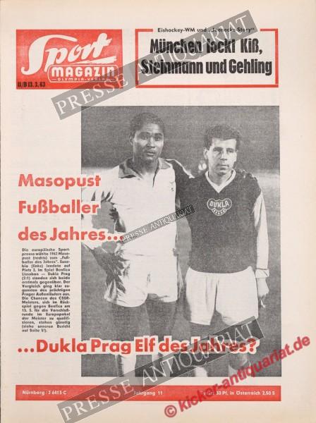 Sportmagazin Nr. 11B, 13.03.1963 bis 19.03.1963