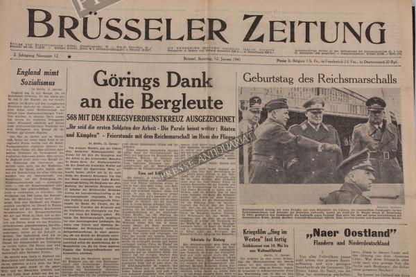 Brüsseler Zeitung, 12.01.1941