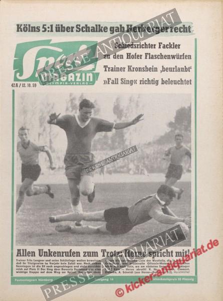 Sportmagazin Nr. 41A, 12.10.1959 bis 18.10.1959