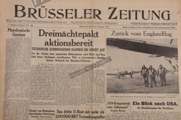 Brüsseler Zeitung, 21.12.1940