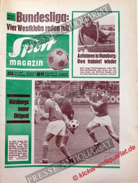 Sportmagazin Nr. 33A, 12.08.1968 bis 18.08.1968