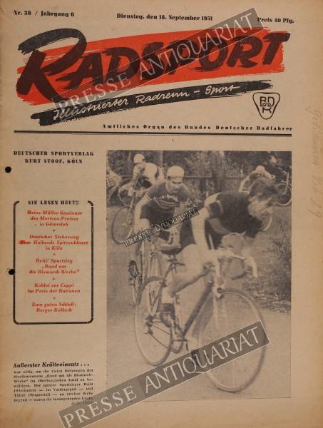 Radsport Illustrierte, 18.09.1951 bis 01.10.1951